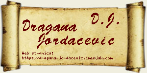 Dragana Jordačević vizit kartica
